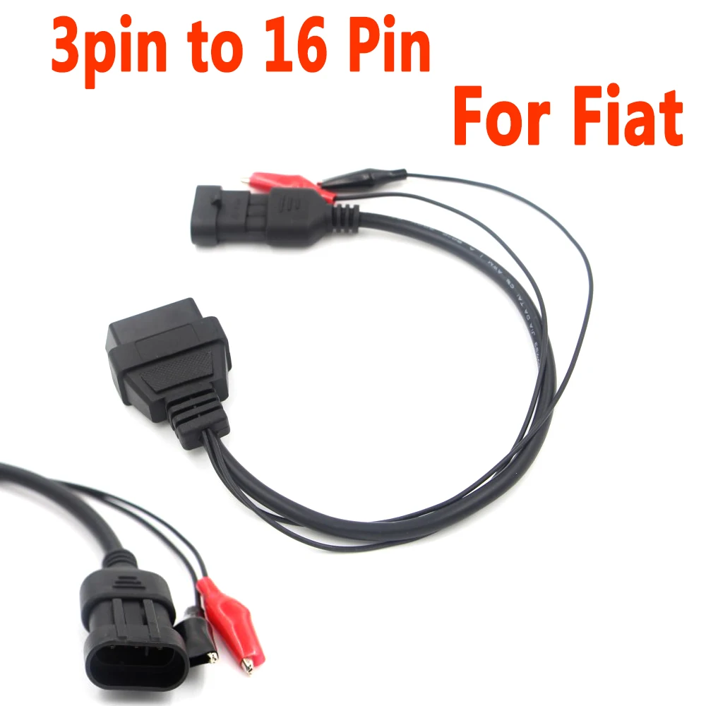 

For Fiat 3pin for Alfa for Lancia to 16 Pin OBD2 for Fiat Diagnostic Adapter Cable Engine and Other Equipments