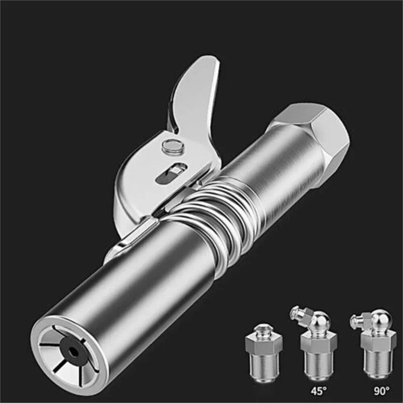 12000PSI High Pressure Grease Coupler Nozzle Hose Pump Syringe Grease Gun NPT1/8 Adapter Brake Oil Change Tools Car Accessories