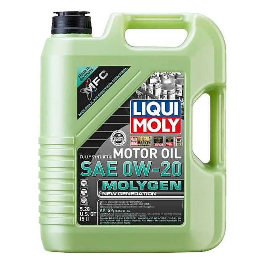 

Molygen New Generation SAE 0W20 Full Synthetic Motor Oil for HighPerformance Engines 5 Liter Bottles Pack of 4 Ideal for Extrem