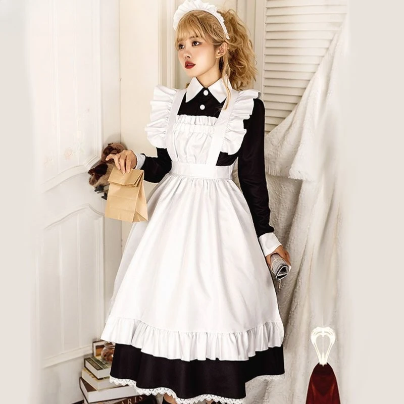 Schattige Lolita Meid Jurk Uniformen Cosplay Kostuum Japanse Anime Halloween Verjaardagsfeestje Optreden Meisjes Kleding