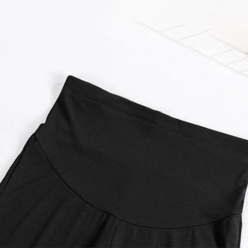 

Loose Straight Leg Pants Ice Silk Dropping Feeling Casual Pants Pregnant Workout Trousers High Waist Wide Leg Pants Woman