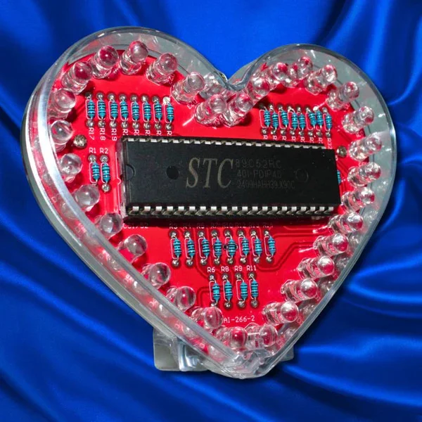 Valentine Love Heart DIY Kit Romantic Craft Set With Lights For Couples Home Table Decor Party Center Gift For Her Anniversary