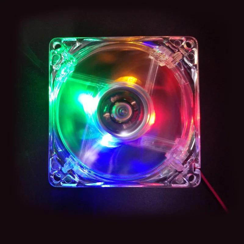 

120mm Computer CPU Fan Cooler LED Computer PC Case Cooling Fan Ultra Silent Heatsink 120x120x25mm rgb light Fan,12v 3P IDE 4pin