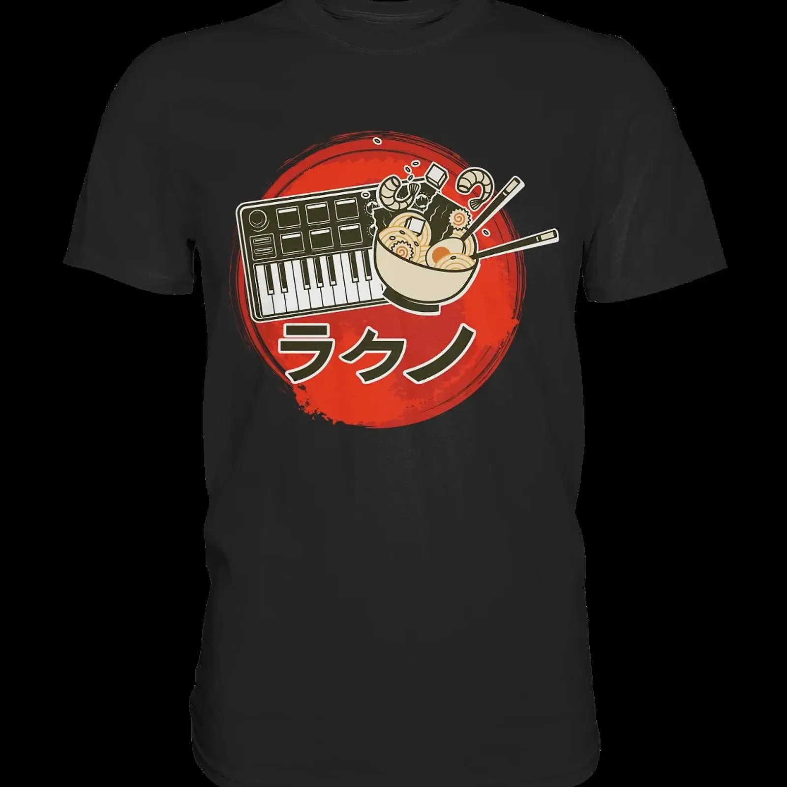 Modular Synthesizer Analog Japanisch Ramen T-Shirt Vintage Washed Casual Leicht modische Designerkleidung Stilvolle Streetwear