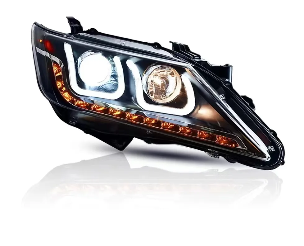

Car Lights for Toyota Camry V50 LED Headlight 2012-2014 Camry LED DRL Hid Head Lamp Angel Eye Bi Xenon Accessories