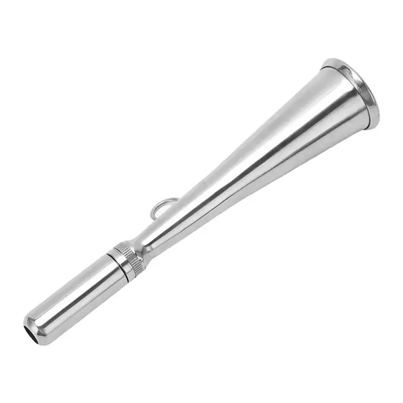 Handheld Foghorn Stainless Steel Fog Horn Removable Mouthpiece Accessory For Boat