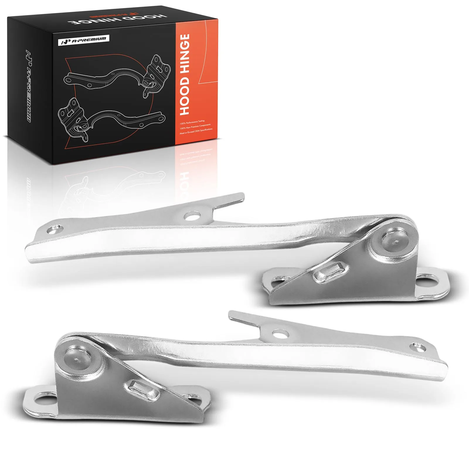 A-Premium Pair Front Driver & Passenger Side Hood Hinge for Mitsubishi Outlander 2003-2006 Mirage 1993-2002 Dodge Colt 1993-1994