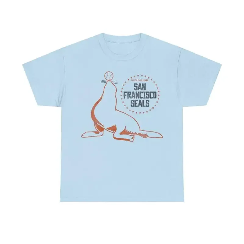 San Francisco Seals Mascot Nostalgic Retro Baseball Team T shirt