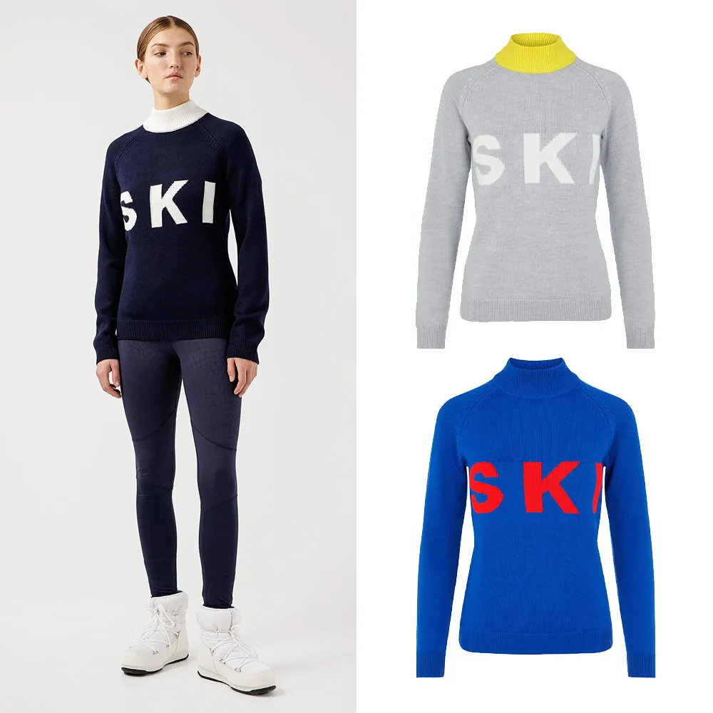 

"Ladies New Style! Simple Letter Knitted Sweater for Autumn! Trendy Design! Sports Golf, Luxurious and Versatile!"