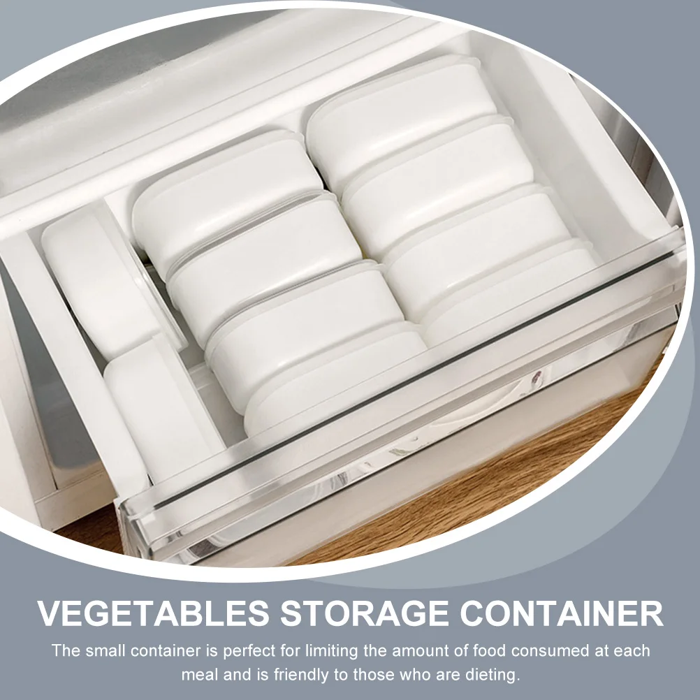 

8pcs Quantitative Meal Boxes Airtight Food Storage Containers 280ml Rice Coarse Cereals Freezer Lunch ganizers Sealed Kitchen