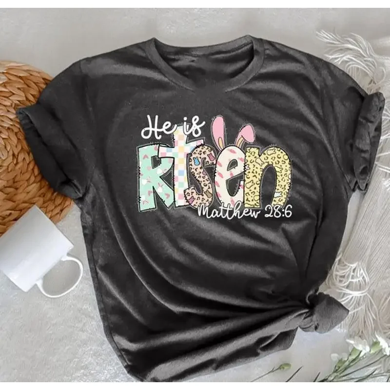 He Is Risen T Shirt Easter Jesus Matthew