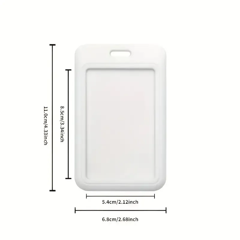 Durable Pass Card Holder - With sliding cover、The durable keychain card holder includes a lanyard and cute bunny and heart penda view 2