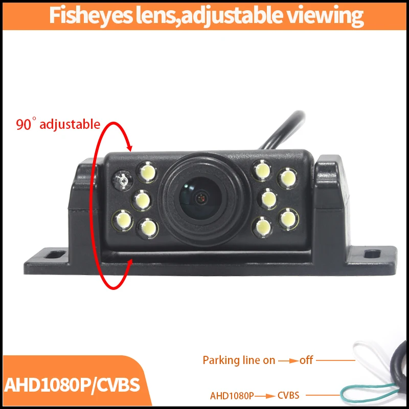 

150 Wide Viewing Angle AHD1080P handle Switch Car Rear View Camera Universal For All Car