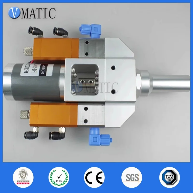 VC-61AB Electrical Motor Mixing Pneumatic AB Glue Dispensing Valve, Metal, Micro-Adjustable with Suck-Back, Anti-Drip