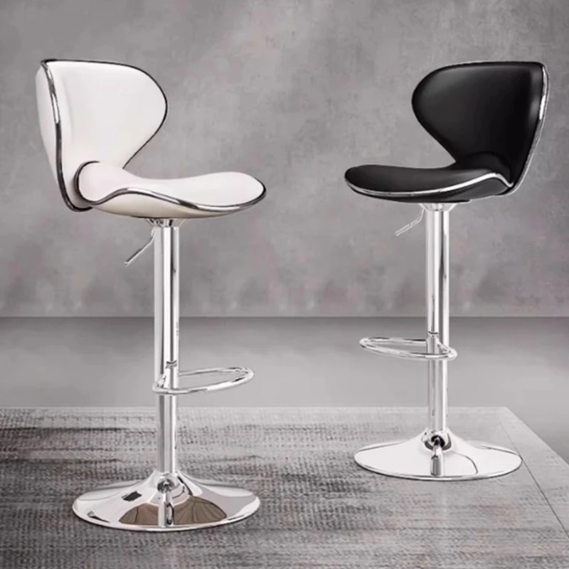 

Nordic Minimalistic Design Chairs Metal Black Adjustable Accent Bar Stools Modern Comfortable Tabourets De Bar Salon Furniture