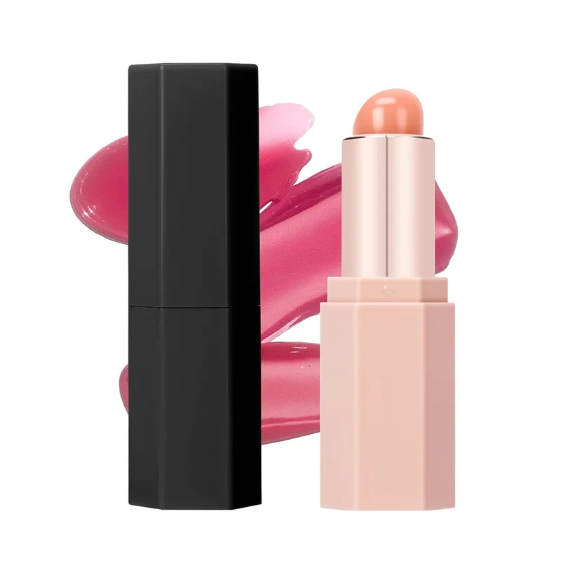 Pennello per rossetto in silicone Pennello per rossetto multiuso per miscelazione trucco con coperchio Pennello per trucco correttore balsamo per lucidalabbra retrattile