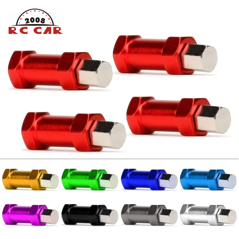 

20mm/25mm 4Pc Alloy 12mm Wheel Hex HubExtension Coupler Adaptor for 1/10 RC Crawler Car Parts AXIAL AX10 SCX10 D90 CC01 F350