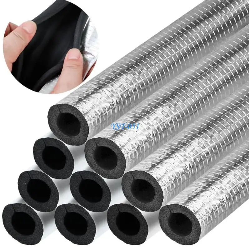 E15A 10Pcs Freeze Cover Air Conditioner Pipe Insulation Foam Enduring
