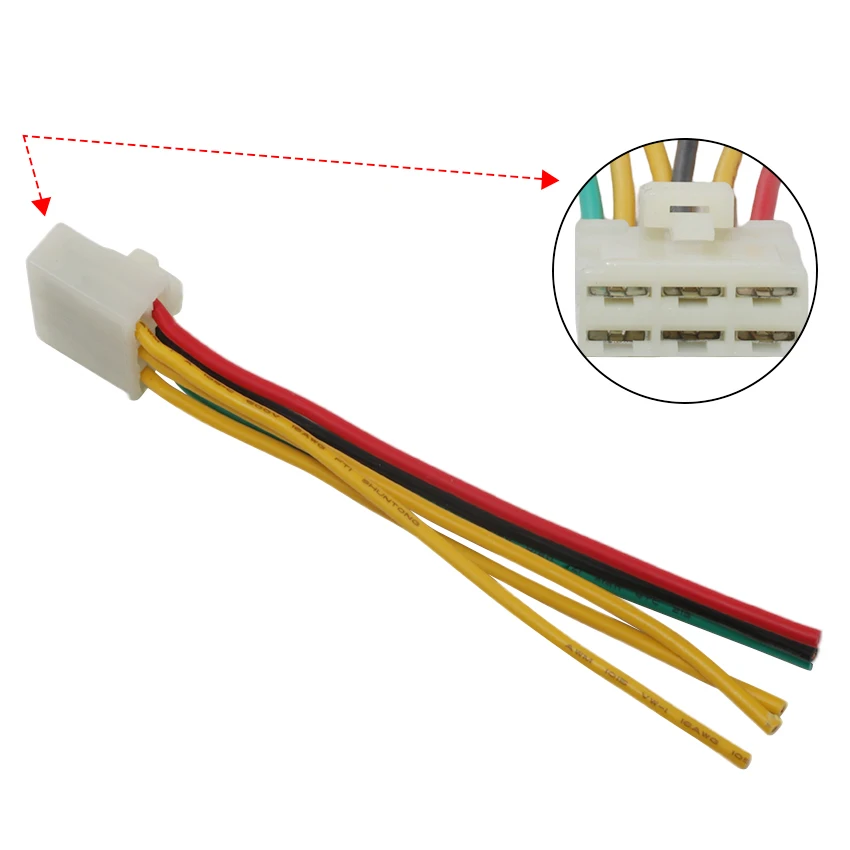 5 Wire Rectifier Plug Connector Fits for Kawasaki ZXR400 L ZXR400 H1/H2 KLF300 GPZ600 R ZL600 VN750 GPX600 VN1500 ZL600 Vulcan