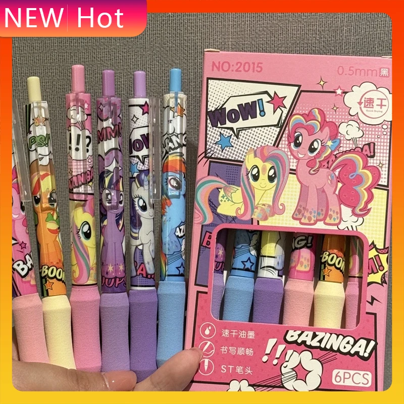 

High Looks Girl Heart Super Soft Press Neutral Pen 0.5mm Smooth Quick Drying Exam Pen Student Return To School Season Gift