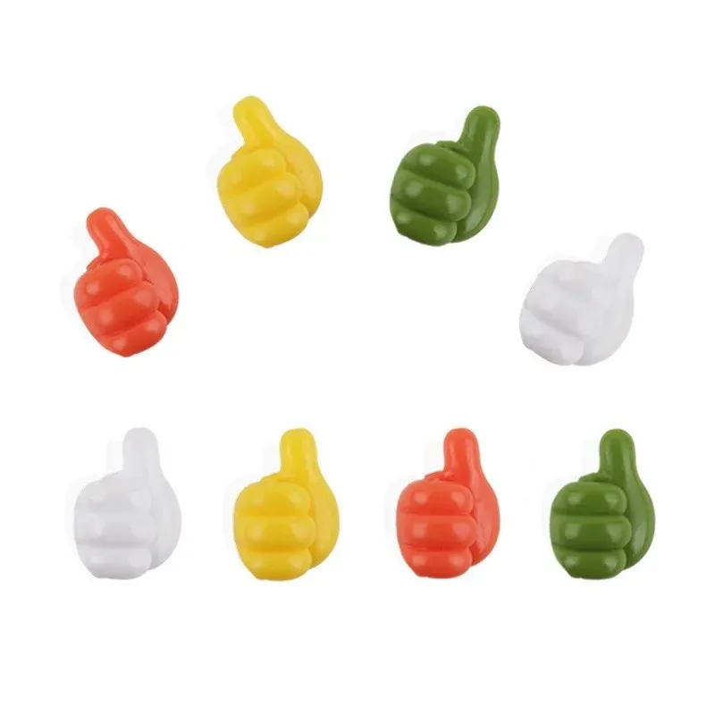 New Arrival Thumb Up Hook Hub Clip Holder Cute Data Cable Storage USB Wire Manager Fixed Cable Organizer for Car Home Kitchen