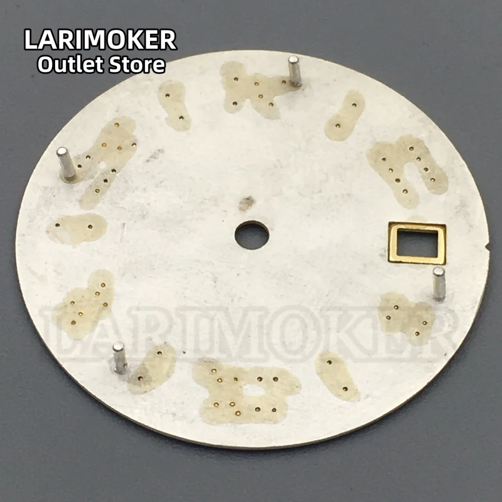 LARIMOKER ساعة الطلب 29 مللي متر الأرقام الرومانية Sunburs الطلب نافذة التاريخ لا مضيئة ل NH35 ETA2824 ميوتا 8215 حركة الملحقات