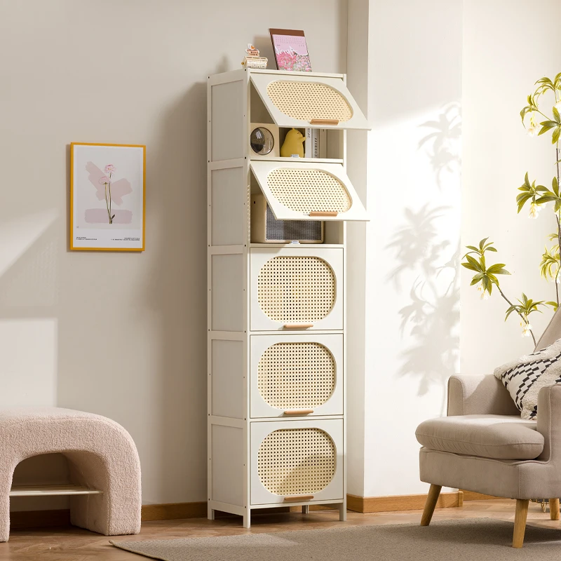 

Узкая полка для хранения в минималистском стиле, 10-дюймовый тонкий шкаф для углового стола, компактный напольный органайзер с дизайном против опрокидывания