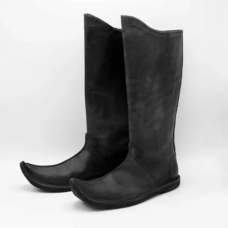 

ORCHA LISA Fashion Cowboy Western Boots Pointed Toe Slip Large Size 47 48 49 50 Leisure Daily Soft Handmade Knee High Botas Shoe