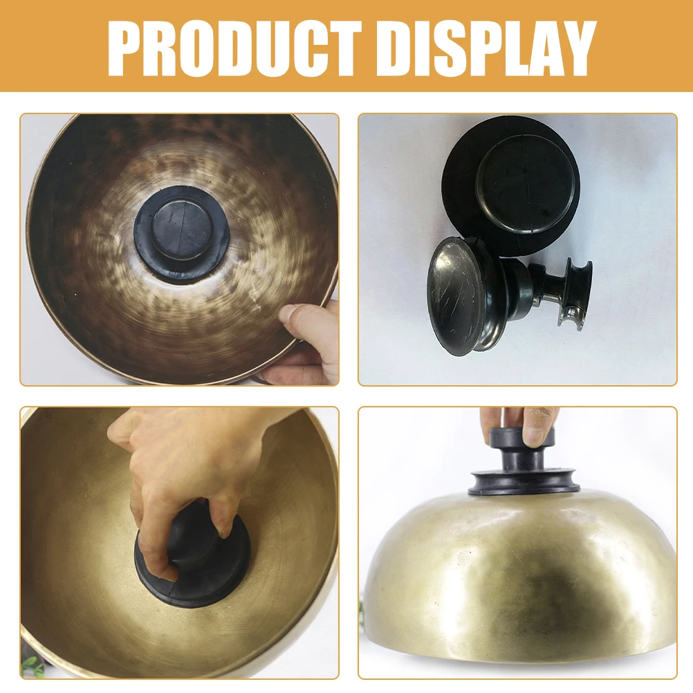 

2Pcs Rubber Suction Singing Bowl Lifter Handles Compatible with Buddha Sound Bowls Singing Bowl Tools Suction Tool