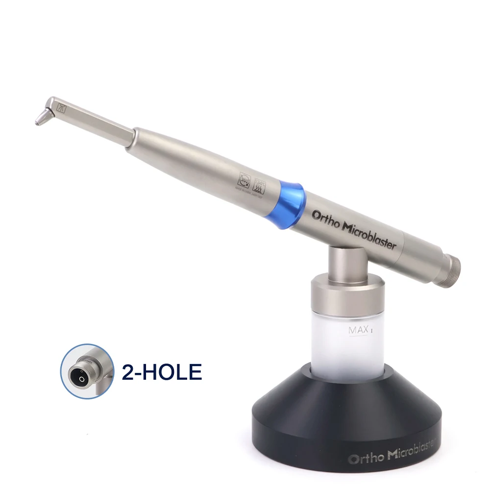Dental Ortho Microblaster Aluminum Oxide Air Abrasion Polisher Sandblaster 2hole Teeth Whitening Pen Dentistry Tool