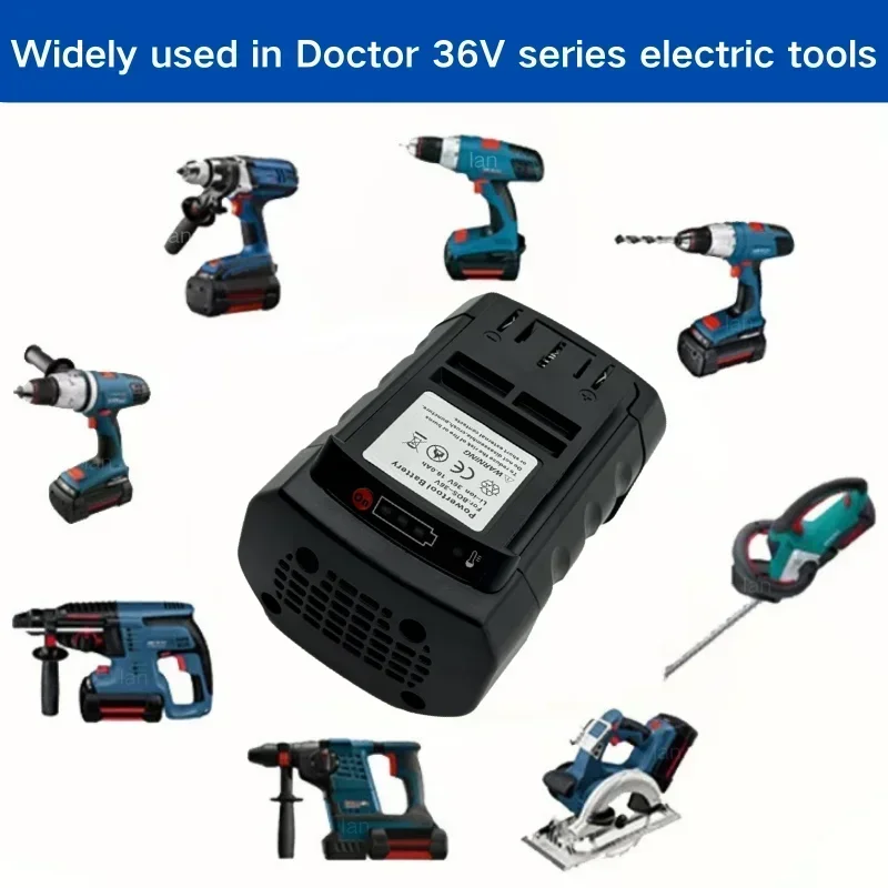 Bosch 36 В 18000 мАч литий-ионный сменный аккумулятор для аккумуляторных электроинструментов Bosch BAT810 BAT840 2607336173 D70771 GBH 36V-LI 36VF-LI