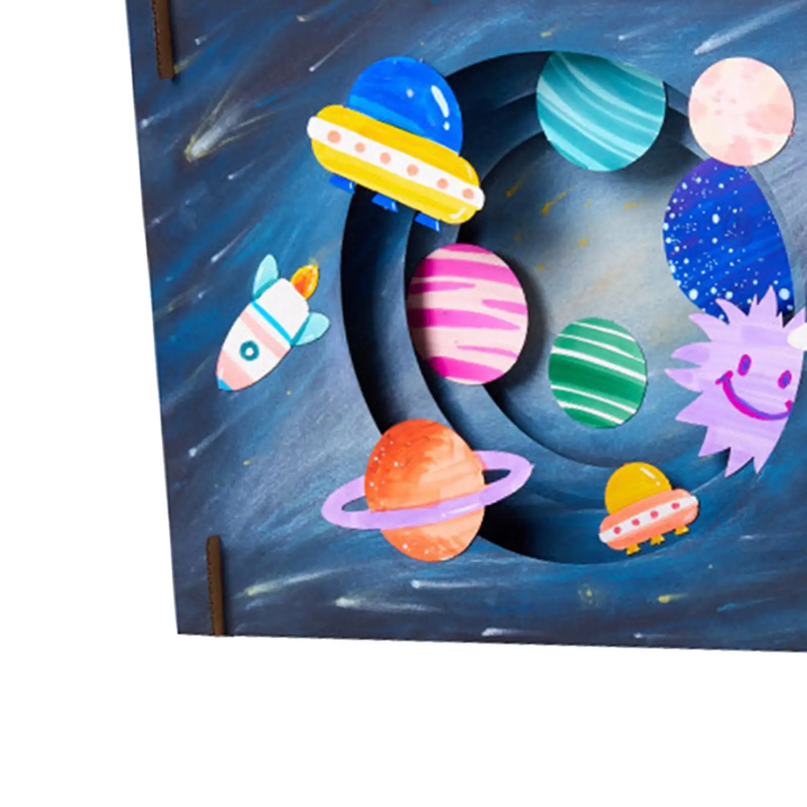 Kids DIY 3D Handmade Coloring Craft Kits Sea Dinosaur Theme Paperboard Assemble Children Painting Puzzle Sticker Educational Art