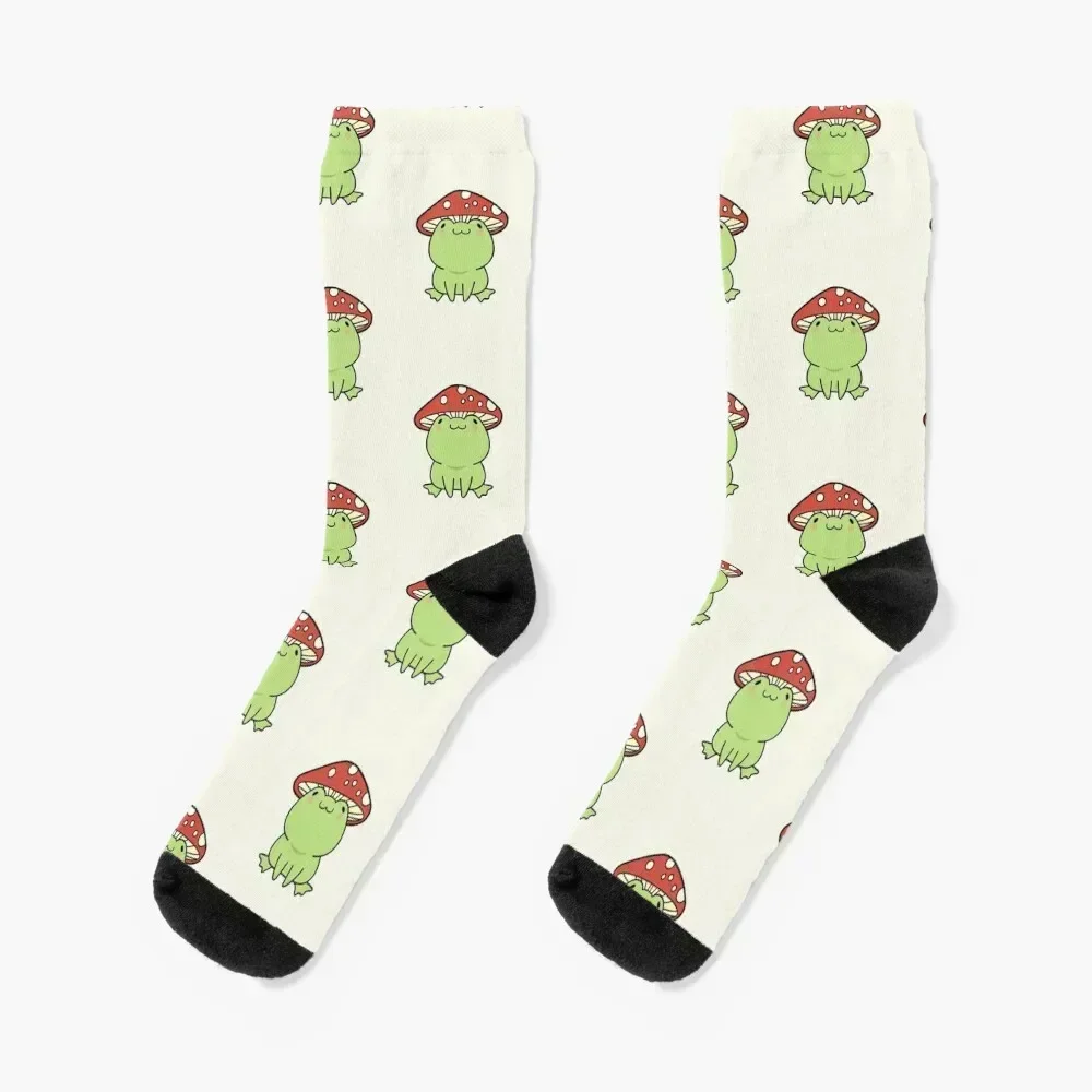 

Mushroom frog Socks floor essential bright garter custom sports Women Socks Men's