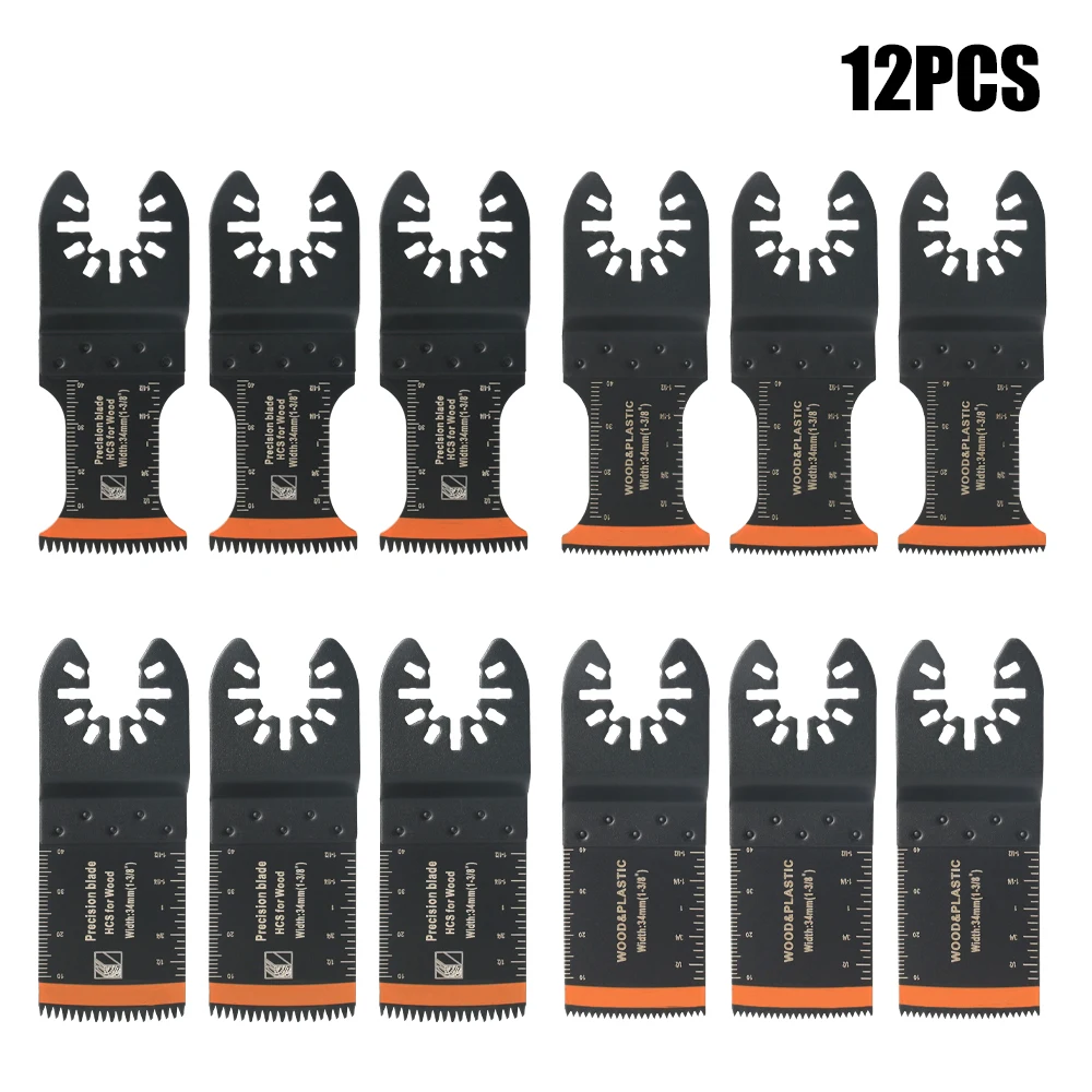 Japanse Tand Carbide Oscillerende Zaagblad Kit 10-39 Stuks Arc Edge Oscillerende Multitool Messen Precieze Cut voor Hout PVC Ijzer