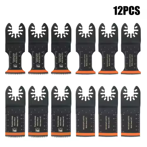 Japanese Tooth Carbide Oscillating Saw Blade Kit 10-39Pcs Arc Edge Oscillating Multitool Blades Precise Cut for Wood PVC Iron - Image 9