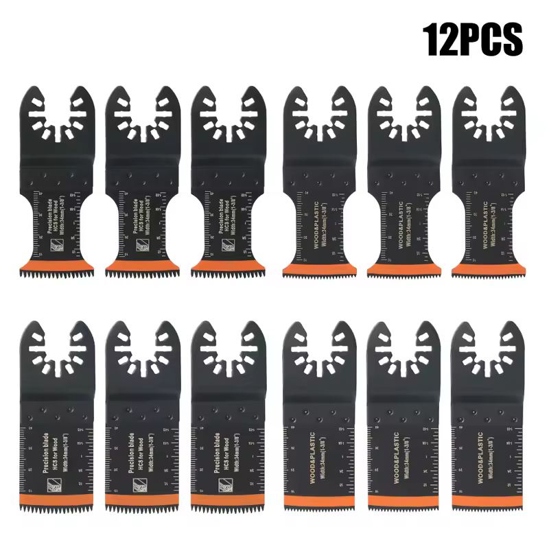 Japanese Tooth Carbide Oscillating Saw Blade Kit 10-39Pcs Arc Edge Oscillating Multitool Blades Precise Cut for Wood PVC Iron - Image 9