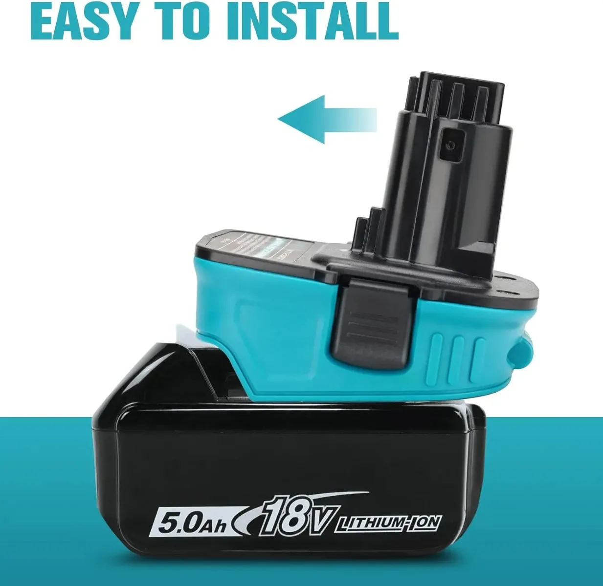 Imagem -02 - Conversor de Adaptador de Bateria para Makita Ferramentas Elétricas Makita 18v bl Bateria Li-ion para Dewalt 18v Ni-cd Ni-mh Mak1820