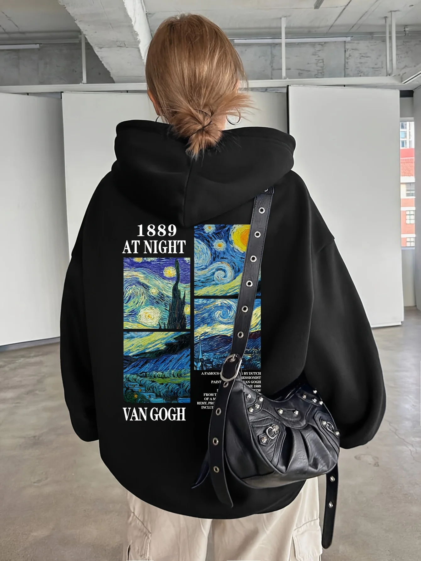 

Women's Hoodie Van Gogh Starry Night Inspired Pattern Printed Sweatshirt, Casual Pullover for Autumn and Winter Sports XS-4XL