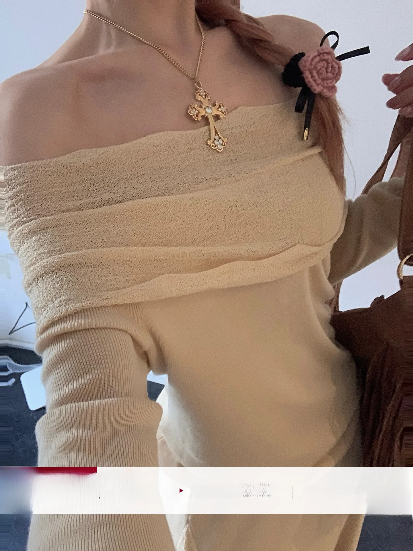 

Топ Lili Miss Smart Aesthetic с одним открытым плечом, длинным рукавом, вязаный, облегающий, из вискозного волокна, средней длины, повседневный, сексуальный