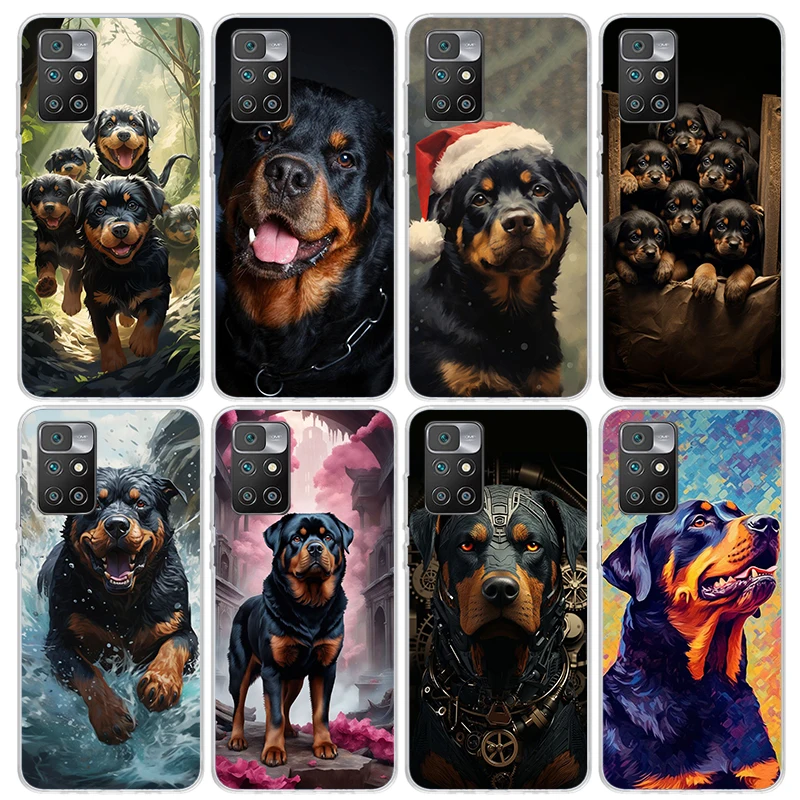 Rottweiler Dog Rottie Phone Case for Xiaomi Redmi 12C 12 10A 10C 10X 10 9A 9C 9T 9 8A 8 7A 7 6A 6 Pro K70 K60 K40 K20 Soft Cover