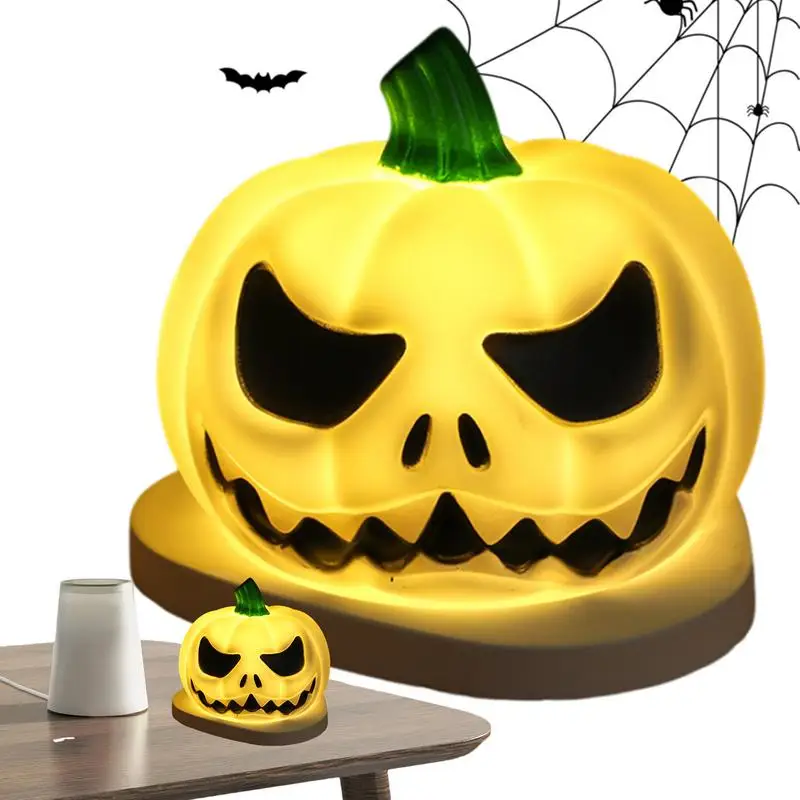 Halloween Nightlight Halloween Kids Nightlight Small Pumpkin Ghost Skull Light Kids Room Desk Lamp Bedside Table Lamp