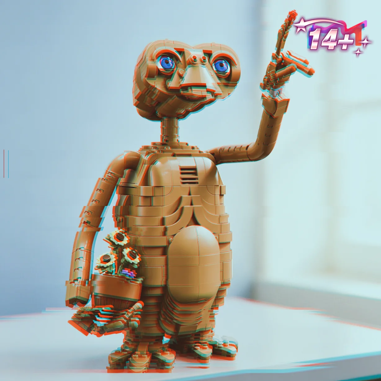 1226pcs Sci Fi Movie Character Terrestrial Alien Creature Visitor Building Block Model Toys For Birthday Ornament Gifts