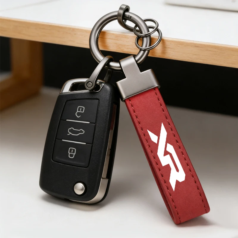 For BMW F900XR S1000XR 900 S 1000 XR Leather Suede Motorcycle Keychain Zinc Alloy Keyrings Charm Styling Accessories