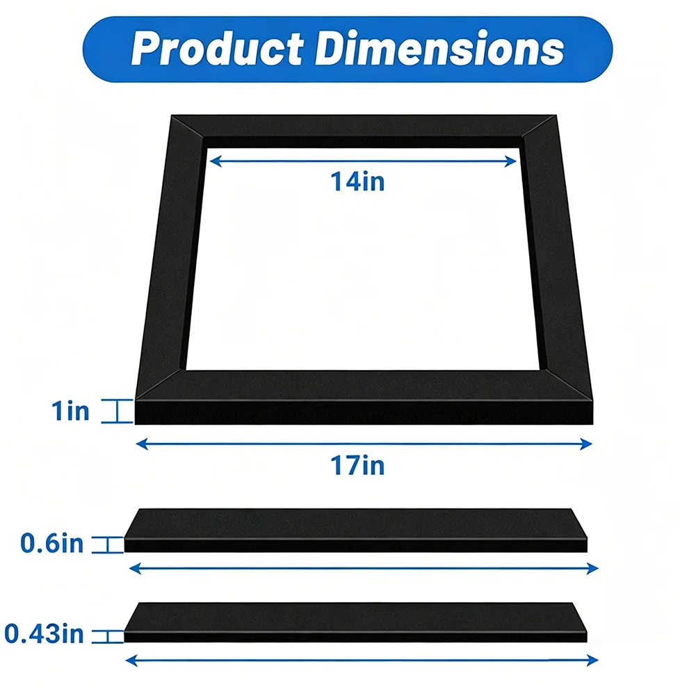 

RV Roof Air Conditioner Gasket And Seal Kit RV Air Conditioner Repair Replacement SelfAdhesive Picture Frame Gasket Leveling Pad