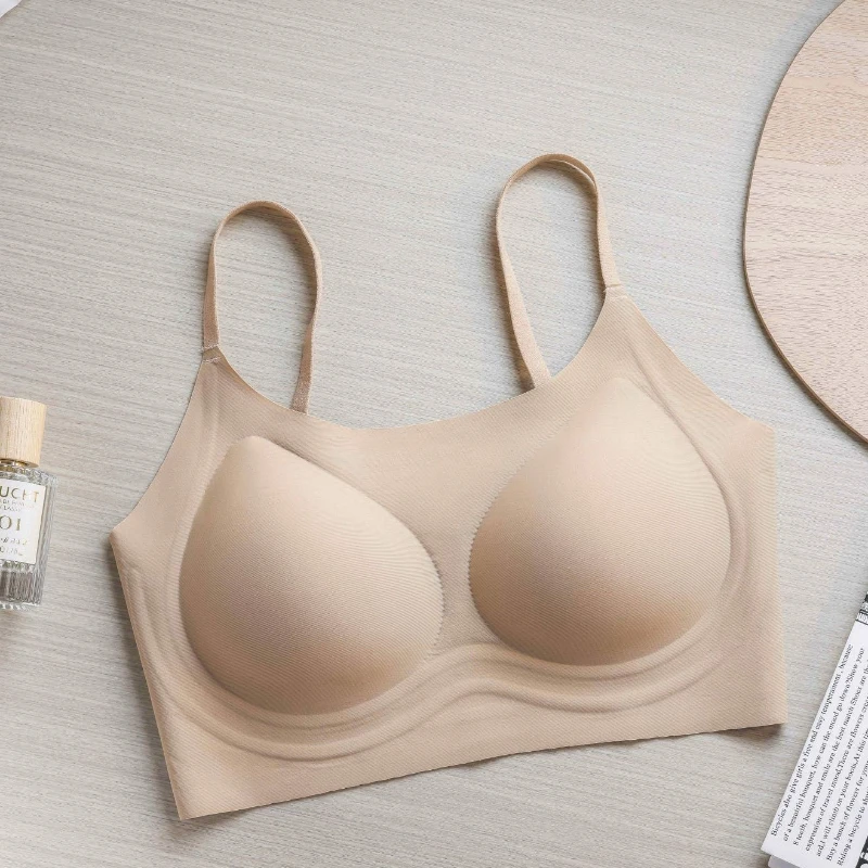 สบายชุดชั้นในสตรีBreathable Motionไม่มีแหวนเหล็กผู้หญิงชุดElegantน่ารักสวยประณีตCharmingผู้หญิงTop