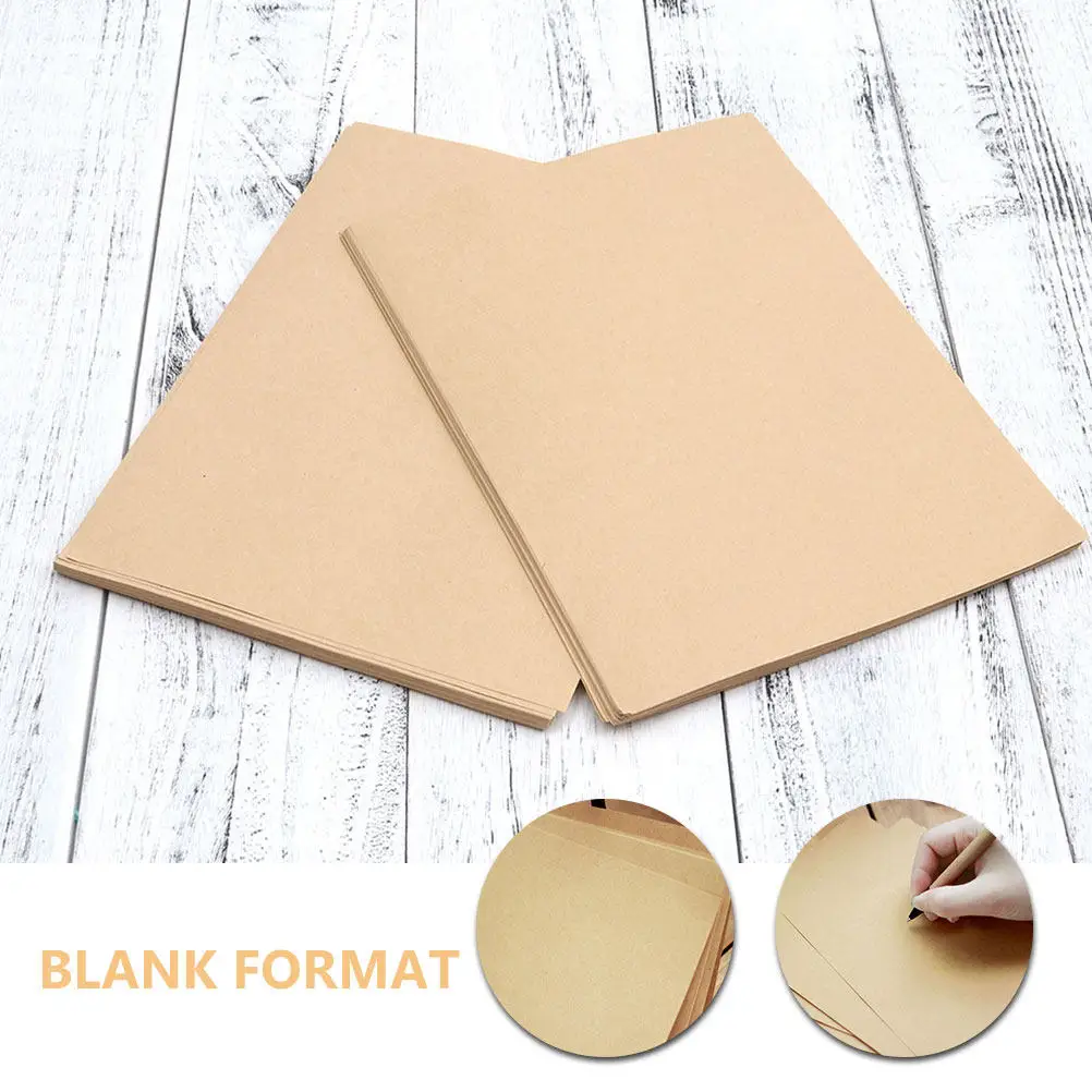100Pcs B5 Vintage Blank Writing Paper Letter Paper for Letter Writing Journaling Scrapbooking Bookbinding and Artistic Note