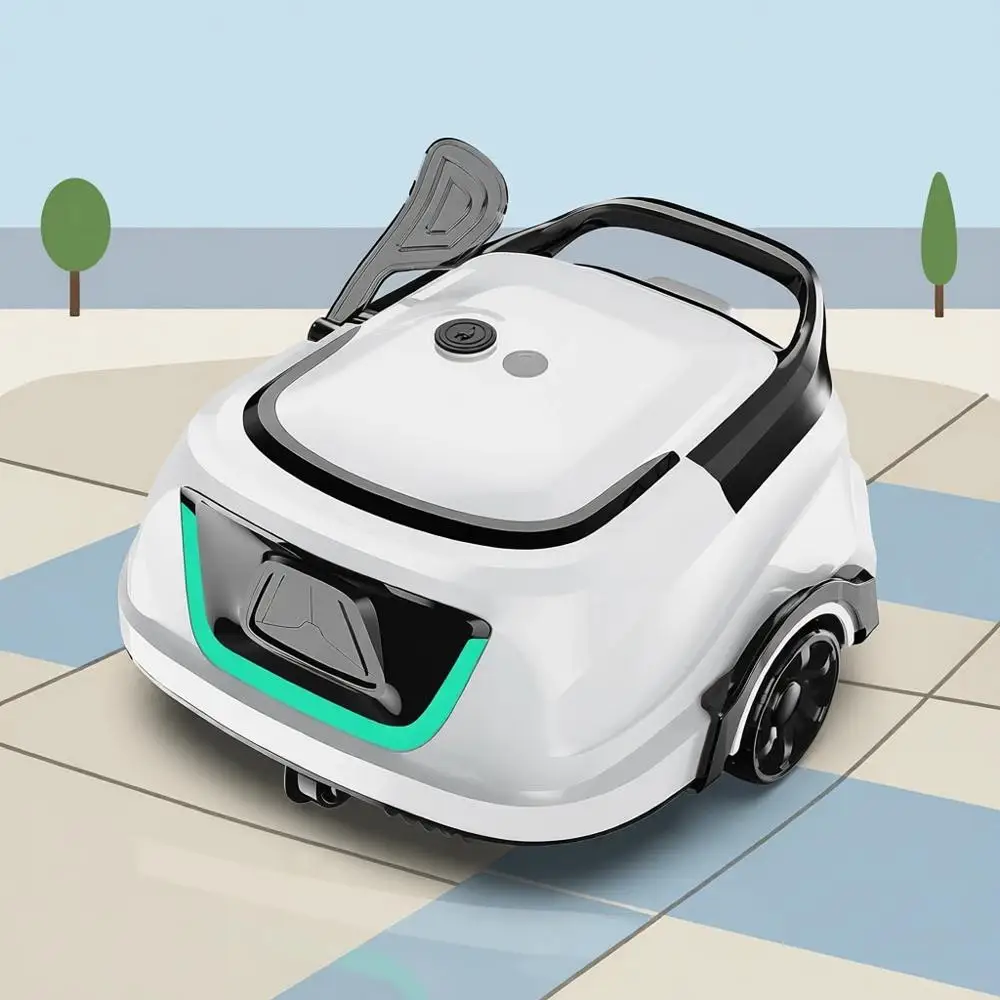 

(Обновленная модель 2026 года) Беспроводной робот-пылесос A1 для бассейнов, автоматический очиститель для наземных бассейнов, 120 минут работы, двойные фильтры, LED-индикатор