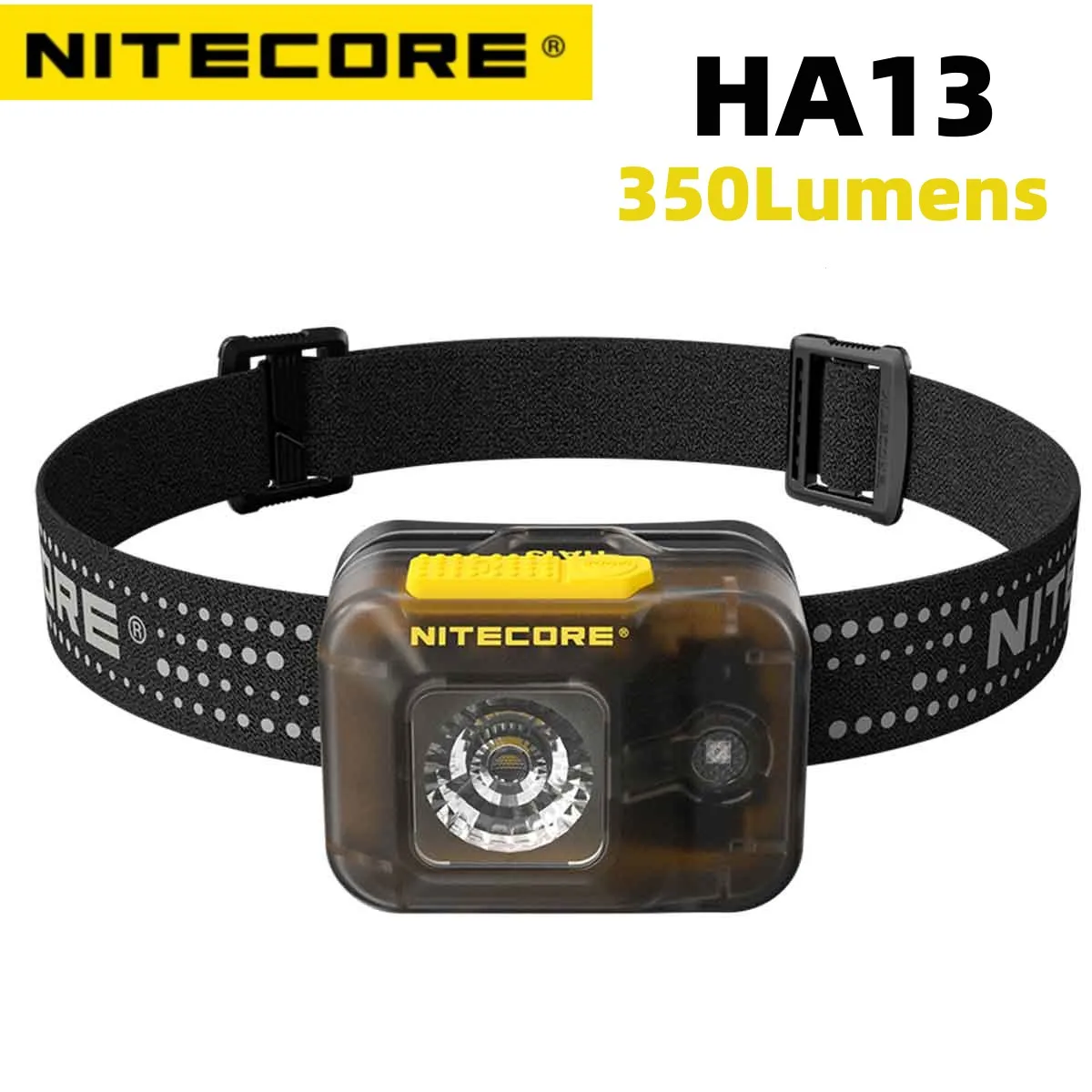 

NITECORE HA13 Headlamp 350 lumens AAA Headlight with IPX6 Multipurpose Dual Beam Lamp Camping Work Light Night Trail Running