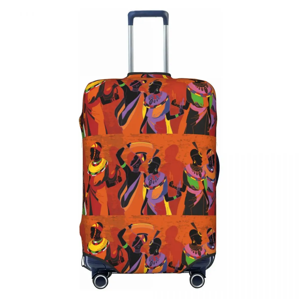 South African Traditional Dance Suitcase Cover Flight Food Tour Strectch Luggage Supplies Cruise Trip Protection