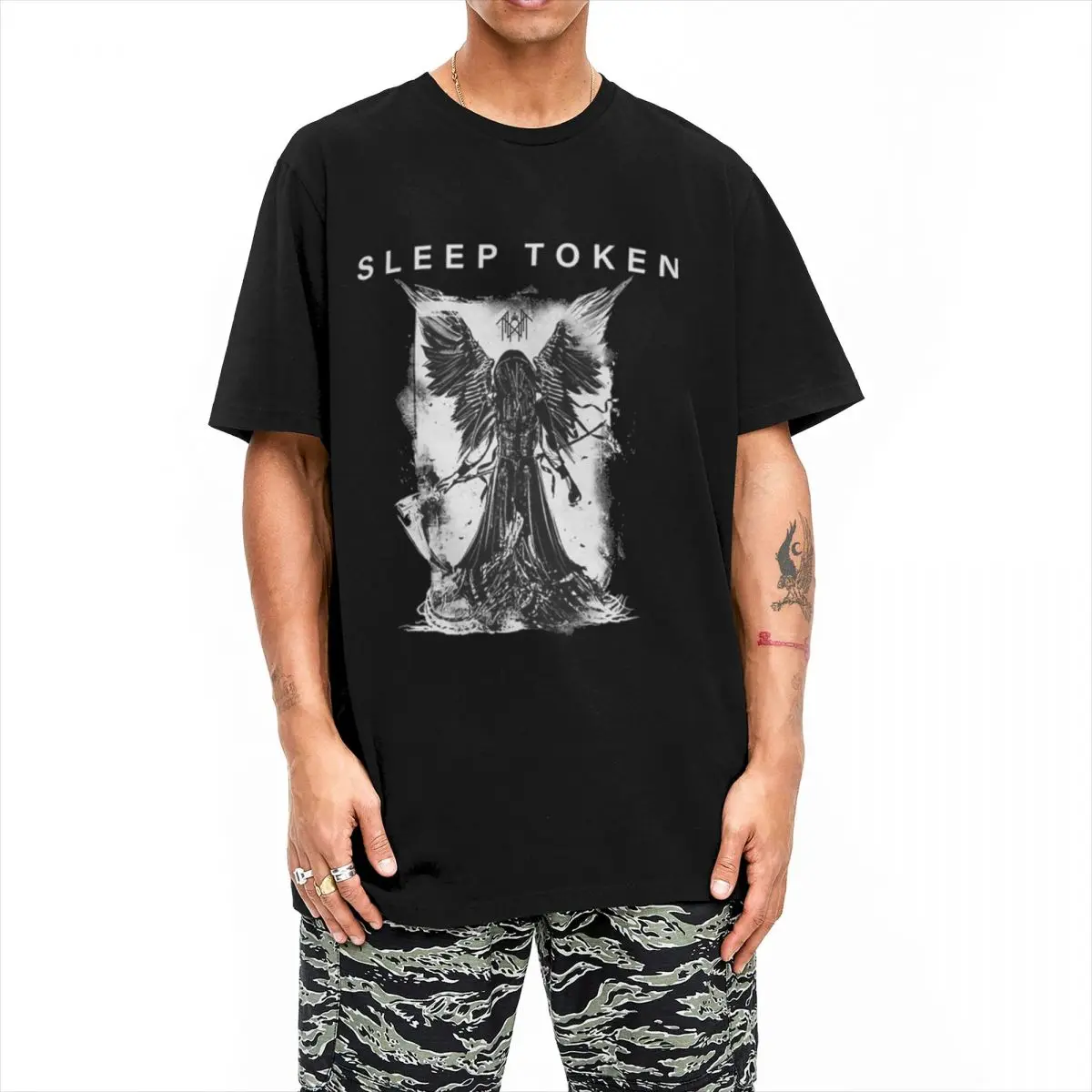 Metal 2024 Sleep Cool T Shirt Beach Toke Popular Vintage T Shirts Cotton Fashion Tee Shirt For Men's Short Sleeve Casual Clothes